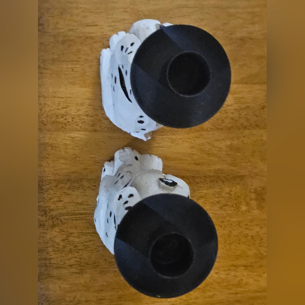 Dalmatian Dog Candle Holders - Black and White - Picture 5 of 9